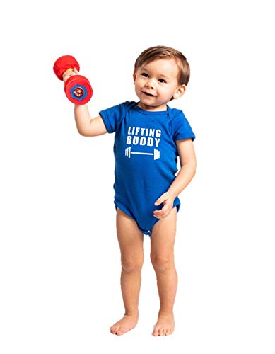 WOD Toys Baby Fitness Plush Set with Rattles & Sensory Sounds - Safe, Durable Fitness Toys for Newborns, Infants and Babies 0+