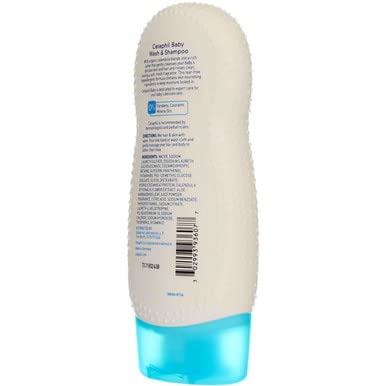 Cetaphil Baby - Wash & Shampoo - with Organic Calendula - Net Wt. 7.8 FL OZ (230 mL) Per Bottle - Pack of 2 Bottles (Packaging/D