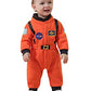 Lxkikmm Baby Toddler Boy Astronaut Costume Space Suit Cosplay Party Jumpsuit Halloween Rompers,Orange 12-18 Months