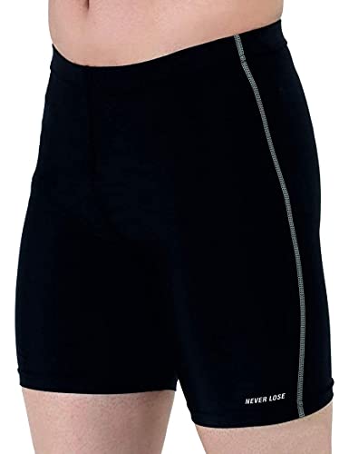 Never Lose Compression Half Tights For Mens (Medium, Black)