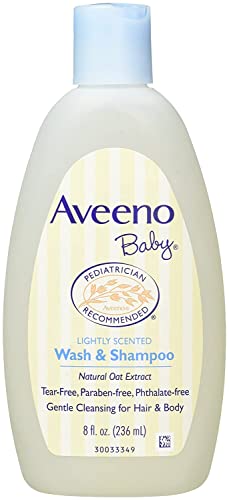 Aveeno Baby Wash & Shampoo For Hair & Body, Tear-Free, 8 Fl. Oz