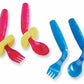 Easieeaters Curved Utensils - Left-Handed Utensils Without Shield