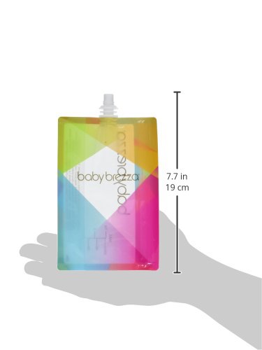 Baby Brezza Reusable Baby Food Storage Pouches, 10 Pack 7Oz - Make Organic Food Puree For Kids Or Toddlers And Store In Refillab
