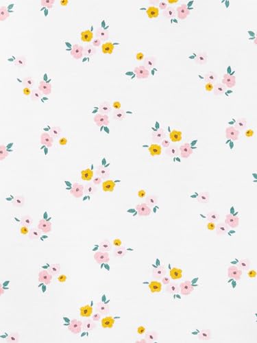 Simple Joys By Carter'S Baby Girls' Sleeveless Bodysuit, Pack Of 6, Multicolor/Dots/Floral/Stripe, 0-3 Months