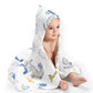 TEDDYIFY Baby Bath Towel,100% Cotton Muslin Baby Hooded Towels, Super Absorbent Towels for Newborn, Infants 82*82CM, White (Asso