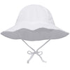 Simplikids Upf 50+ Uv Sun Protection Wide Brim Baby Sun Hat,White #4,0-12 Months