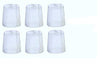 (6) Medela Clear Travel Caps/Bottle Cap/Nipple Cap/Collar Cap - Genuine for Use with Collar Ring - Medela Bottles
