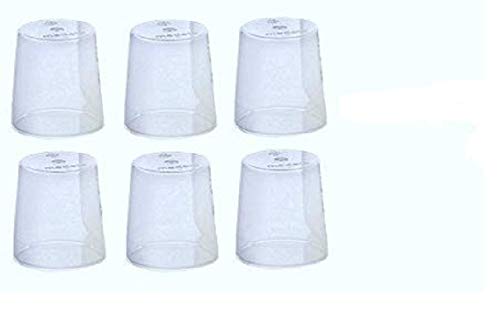 (6) Medela Clear Travel Caps/Bottle Cap/Nipple Cap/Collar Cap - Genuine for Use with Collar Ring - Medela Bottles