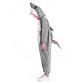 Funivals Shark Costume With Fin For Unisex Kids, Halloween Plush Animals Hooded Jumpsuit With Tail Boys & Girls(M)