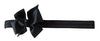 Akinoskids Satin Hairbow Elastic Newborn Babygirl Black Headbands