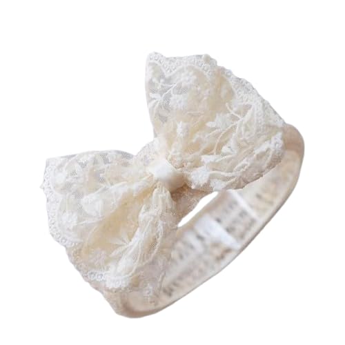 Ziory Bow Detailed Floral Designed Headband  Off White (612 Months)