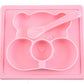 NILKANTH Placemat for Kids | Silicone Baby Feeding Plate with Suction | BPA Free, Dishwasher & Microwave Safe | Toddler Self Fee