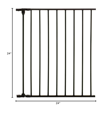 Dreambaby Mayfair Converta & Newport Adapta Baby Safety Gate Extension - 24 inches Wide - Black - Model L2041BB