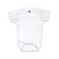 Laughing Giraffe Baby Short Sleeve One Piece Bodysuit 100% Polyester Sublimation Blank White (18-24 Months)