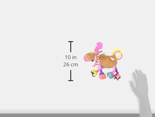 Lamaze Muffin the Moose Clip On Car Seat and Stroller Toy - Soft Baby Hanging Toys - Baby Crinkle Toys with High Contrast Colors