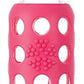 Lifefactory 9Oz Glass Baby Bottle 2Pk Bundle With 2 Stage 3 Nipples (Kale/Raspberry)