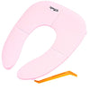 Travel Potty Seat, Folding Travel Potty Seat For Boys And Girls, Fits Round & Oval Toilets, Non-Contact Opening Pry Bar, Pink