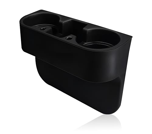 Mikanix Multifunctional Car Cup Holder & Mobile Device Organizer I Vehicle Storage For Bottles, Cups & Smartphones I Car Interio
