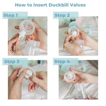Zomee Replacement Duckbill Valve Set Compatible With Zomee Z1 Z2 Double Electric Breast Pump Keeps Hands Free Wearable Breast Pu