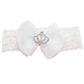 Glamulice Baby Girls Flower Christening Baptism Dress Formal Party Special Occasion Dresses For Toddler 3-6 Light Ivory White In