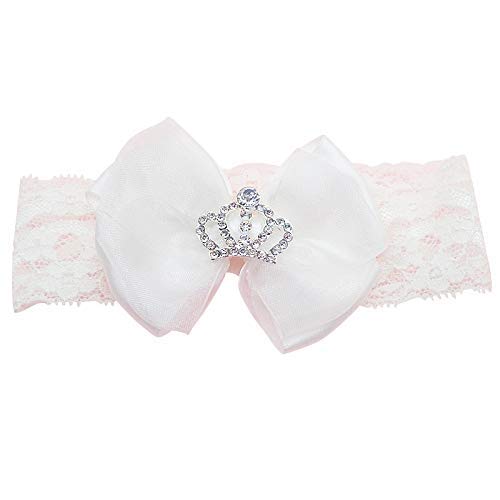 Glamulice Baby Girls Flower Christening Baptism Dress Formal Party Special Occasion Dresses For Toddler 3-6 Light Ivory White In