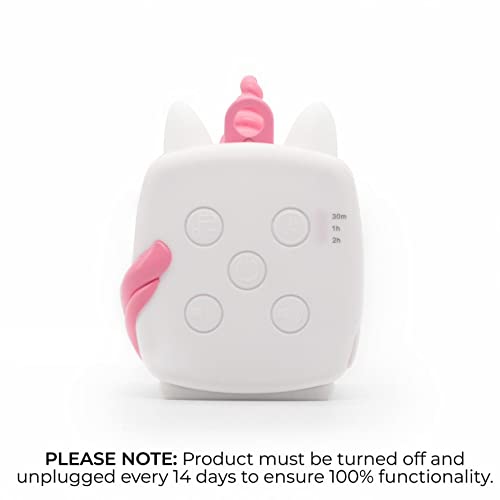 Yogasleep Pocket Baby Soother Unicorn, White Noise Machine, 6 Soothing Sounds & Timer for Better Sleep, Includes Brown Noise & L