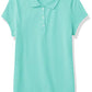 The Children'S Place Girls Uniform Pique Polo Shirt, Seafrost, Small Us