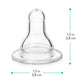 Evenflo Feeding Classic Bpa-Free Silicone Medium Flow Nipples - 3 Months+, Clear 6 Count (Pack Of 1)