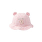 Capznmore Baby Boys And Girls Cotton Bucket Hat, Cute Bear Embroidery With Ear Design, Soft Lightweight Breathable Summer Sun Ca