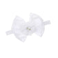 Baby Baptism Headband Bow Newborn Christening Hair Band Baby Baptism Lace Headwear Bbg48 (Flower Bow)