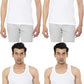 Vip Bonus MenS Cotton Sleeveless Vest (White, 90 Cm)  Pack Of 4, Regular Fit