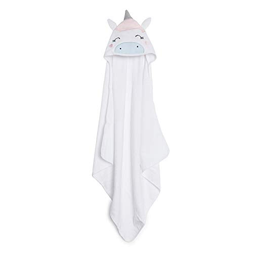 Kicks & Crawl Magical Unicorn Hooded Baby Towel/Wrapper/Blanket  100% Terry Cotton