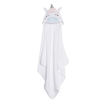 Kicks & Crawl Magical Unicorn Hooded Baby Towel/Wrapper/Blanket  100% Terry Cotton