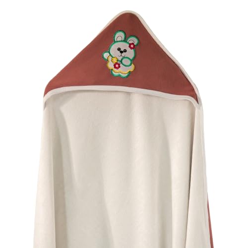 Hosiery & Terry Hooded Towel Bunny Maroon