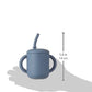 Mushie 100% Silicone Training Cup & Straw For Toddlers | 6 Months+ (Tradewinds)