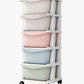 Toypenter 5 Layer Kids Storage Organiser With Wheels  Multicolor | Collapsible Waterproof Chest Of 5 Drawers For Baby Clothes, 