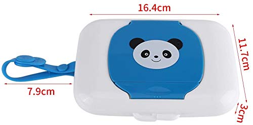 Wet Wipes Storage Box, Baby Wipe Holder Portable Wipes Dispenser Baby Wipes Travel Container For Bathroom Outdoor Use (White&Yel