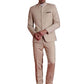 Tahvo MenS 2Piece Suit Set | Self Designed Regular Fit Bandhgala Blazer With Trouser For Men | Jodhpuri Suit For Formal Events