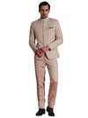 Tahvo MenS 2Piece Suit Set | Self Designed Regular Fit Bandhgala Blazer With Trouser For Men | Jodhpuri Suit For Formal Events