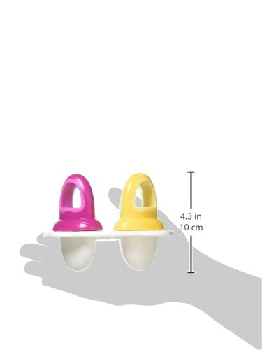 Nuby Garden Fresh Fruitsicle Frozen Pop Tray,Multicolored 1Set 4 Handle