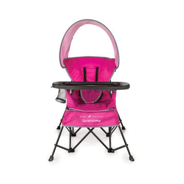 Baby Delight Go with Me Jubilee Deluxe Portable Chair | Indoor and Outdoor | Sun Canopy | Pink