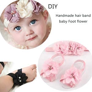 Arlai Pack Of 40 Interchangeable Elastic Headbands Baby Girl Headbands 20 Colors Diy Accessories For Flower Or Bows Headband