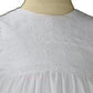 100% Cotton Dress Christening Gown Baptism Gown With Lace Border (24 Month (26-28 Lbs)) White