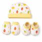 Vparents Baby Mittens Caps Gloves And Booty Combo  (03 Months) | Unisex Booty Set | Durable Cotton Gift Set | Multicoloured Ha
