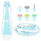 Melvis Electric Baby Nail Trimmer With Led Light | Gentle Nail Cutter & Filer For Newborn 06 Months | Adjustable Speed, Multipl