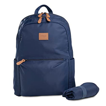 Natemia Diaper Backpack - Water-Resistant Baby Diaper Bag With Pockets, Stroller Straps And Portable Changing Pad