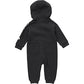 Carhartt Baby Boys' Long-Sleeve Zip-Front Hooded Coverall, Caviar Black Heather, 24M