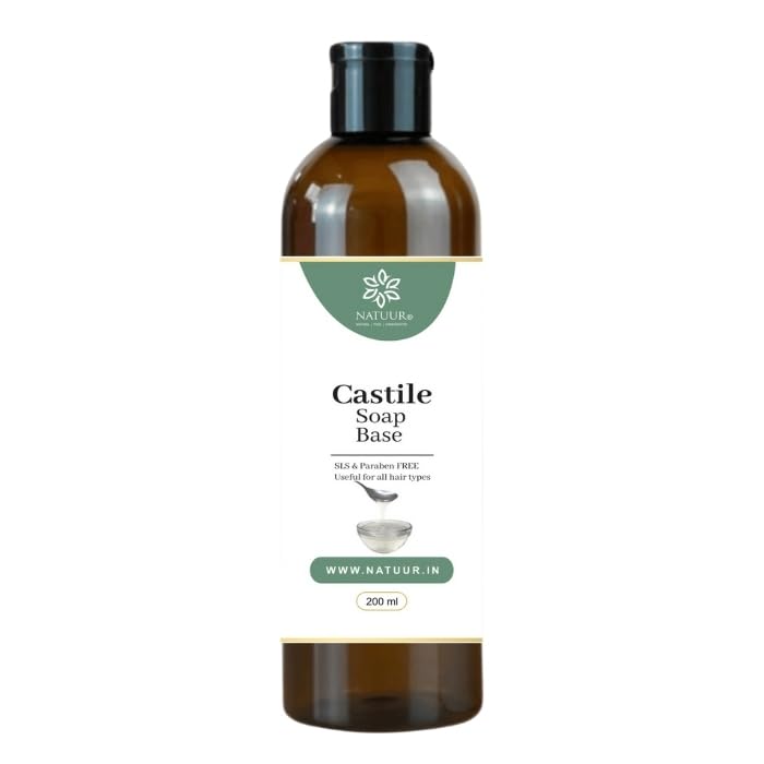 Natuur Castile Soap Base 200Ml | PlantBased Natural Cleanser | Safe For Pets & Kids | Gentle & Effective | Ideal For Diy Cleani