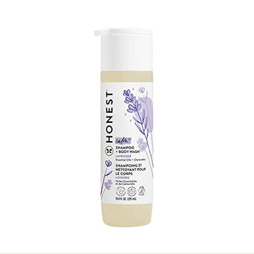 The Honest Company 2-In-1 Cleansing Shampoo + Body Wash | Gentle For Baby | Naturally Derived, Tear-Free, Hypoallergenic | Laven