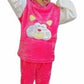Trisav Fleece Pajama Suits for Kids Specially for Winters (Pink and White, 3XL(34 Years))